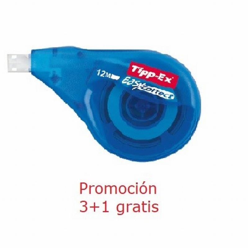 CINTA CORRECTORA TIPP-EX EASY CORRECT APLICACION LATERAL 12 METROS (8290352) - CORRECTOR EASY CORRECT TIPP-EX 4MMx12MTS.