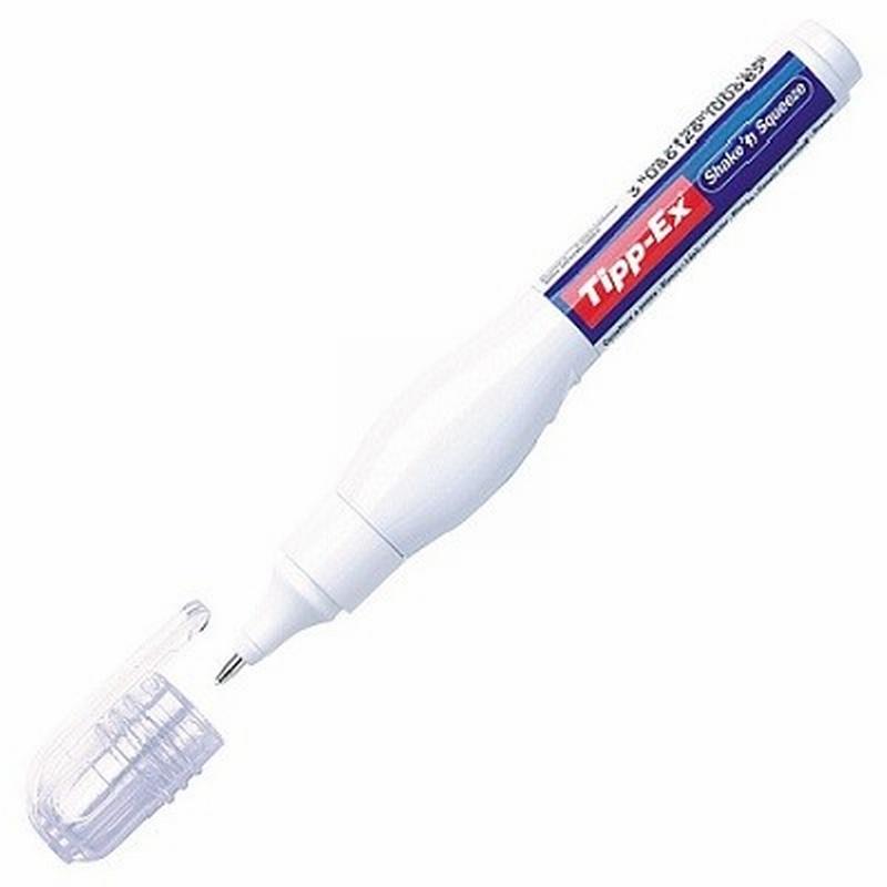 CORRECTOR TIPP-EX LAPIZ 8 ML SHAKE&apos;N SQUEEZE CON PUNTA METALICA (8024223) DE TIPP-EX - LAPIZ CORRECTOR TIPP-EX