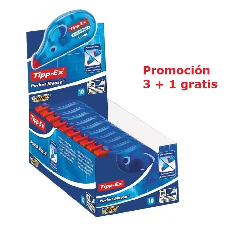 CINTA CORRECTORA TIPP-EX POCKET MOUSE (8207892) - CORRECTOR POCKET MOUSE TIPP-EX 4MM.x10M