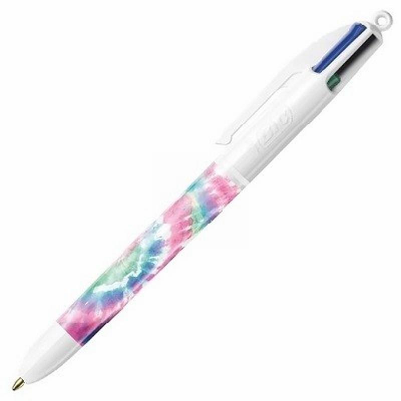 BOLIGRAFO BIC 4 COLORES TIEDYE. PUNTA 1.0 MM. CUATRO COLORES (518205) - BOLI.BIC 4 COLORES TIEDYE PASTEL