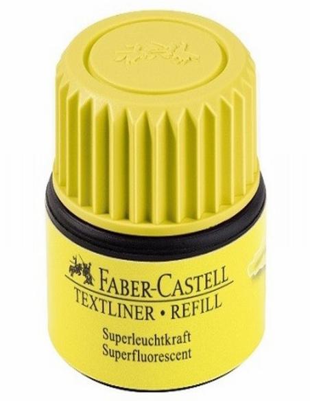 TINTERO ROTULADOR FABER FLUORESCENTE 49-07 AMARILLO (154907) - CARGA TEXT LINER 48 AM FABER