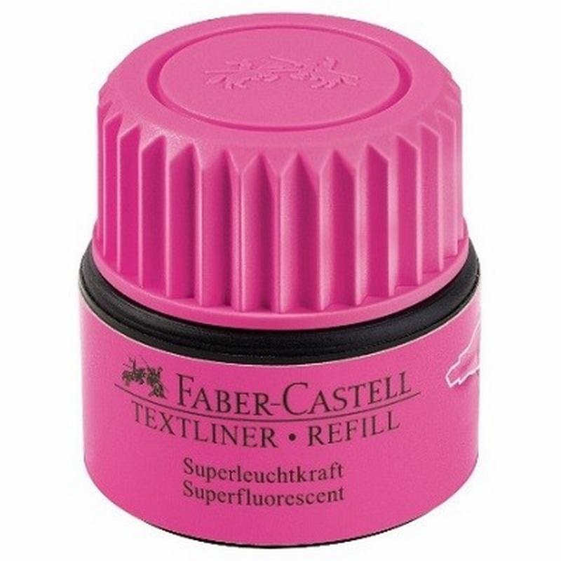 TINTERO ROTULADOR FABER FLUORESCENTE 49-28 ROSA (154928) - CARGA TEXT LINER 48 RS FABER