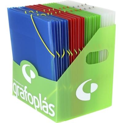 CARPETA GRAFOPLAS COLORGRAF GOMAS 3 SOLAPAS A5...
