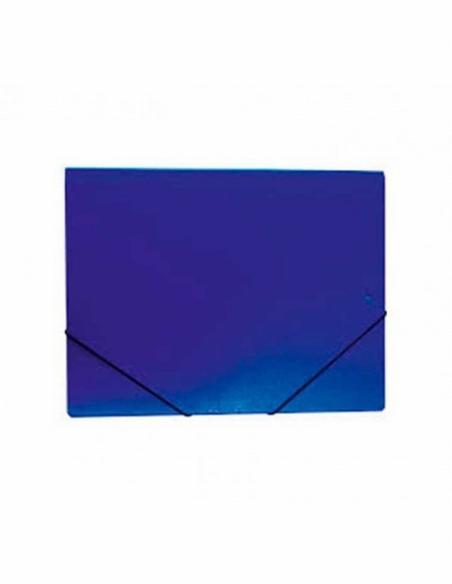 CARPETA DE GOMAS MARIOLA DE CARTON DIN A3 FORRADO GELTEX CON SOLAPAS Y CIERRE DE GOMAS AZUL (5235AZ)