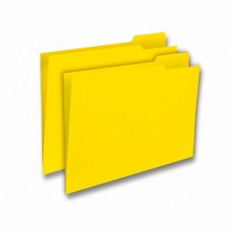 SUBCARPETA GIO by ELBA CON PESTAÑA DERECHA COLOR INTENSO FOLIO 250 GRS/M2 COLOR AMARILLO (400040697)