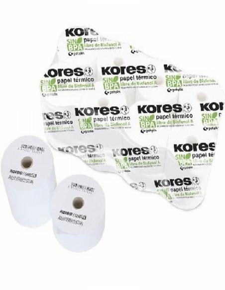 ROLLO TERMICO FABRISA 57 MM ANCHO X 45 MM DIAMETRO X 12 MM DIAMETRO INTERIOR SIN BISFENOL (18117) - PAP.CALCU.TERMICO 57*45*12