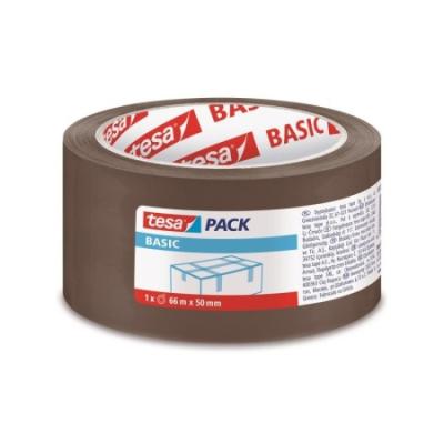 PRECINTO TESA BASIC ACRICLICO PP MARRON 66 MT X 50 MM...