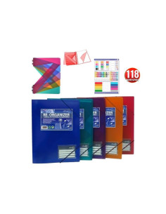 CARPETA OFFICE BOX RE-ORGANIZER SUPRA DIN A4 30 FUNDAS (15315) - CARP.30FUNDAS EXTRAIBLES HFP** 2