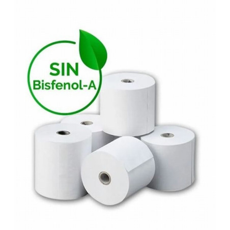 ROLLO TERMICO FABRISA 57 MM ANCHO X 55 MM DIAMETRO X 12 MM DIAMETRO INTERIOR SIN BISFENOL  (17929) - PAP.CALCU.TERMICO 57*55*12