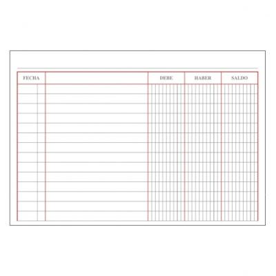 LIBRO DOHE CUENTAS CORRIENTES -DEBE, HABER Y SALDO- FOLIO... 2