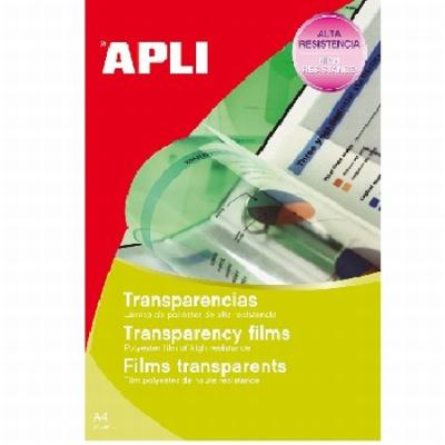 ETIQUETAS APLI A4 TRANSPARENTES INKJET 210x297 10H....