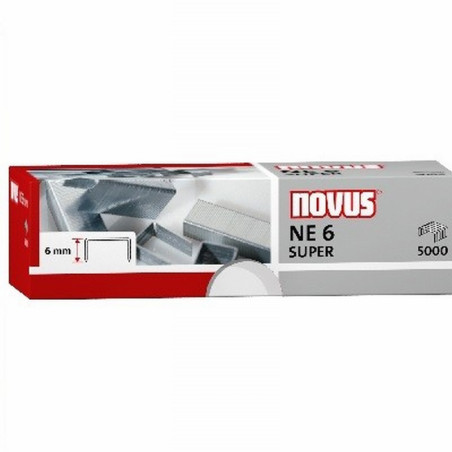 GRAPAS NOVUS NE 6 SUPER PARA GRAPADORA ELECTRICA. 5.000 GRAPAS (042-0001) - GRAPA 26/6 NE6 SUPER CJ5000 NOVUS