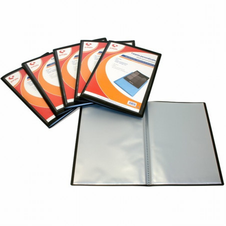 CARPETA GRAFOPLAS 40 FUNDAS PP ESTANDAR PORTADA PERSONALIZABLE NEGRA (01445510) - CARP.40F PORTADA PERSON.FO NG