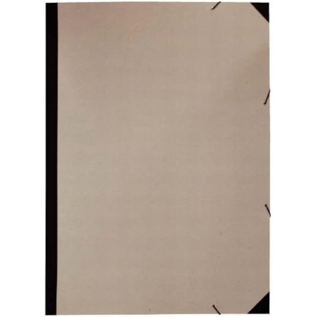CARPETA DIBUJO MARIOLA A3 CARTON GRIS LOMO TELA 50X37 CMS. (5240FG) - CARPETA A3 C/GOMAS GR.ESQUINA NG