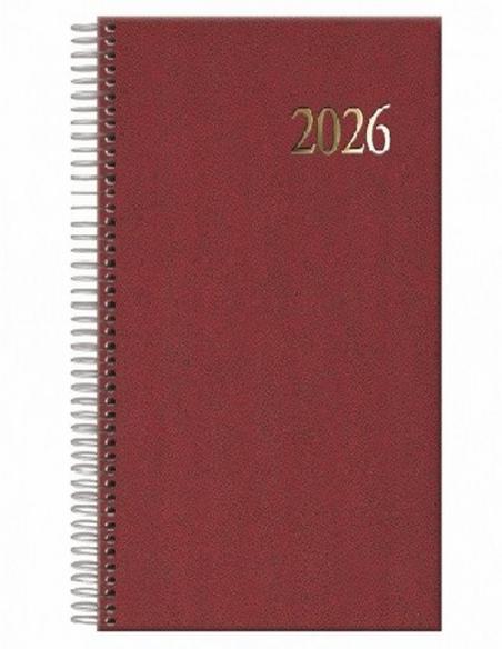 AGENDA ANUAL DOHE 2026 ESPIRAL SEGOVIA DIA PAGINA A5 140X200 MM TAPA MATERIAL VINILICO COLOR SURTIDO (12733) (11128) (12734)