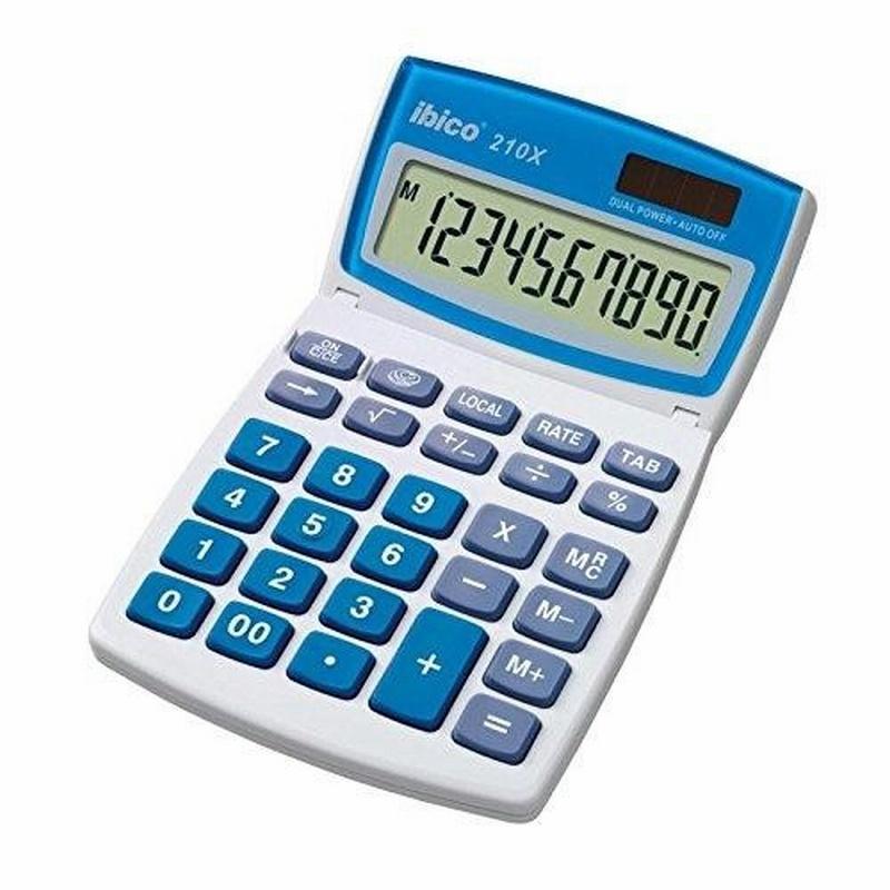 CALCULADORA IBICO 210X SOBREMESA SOLAR Y PILAS 10 DIGITOS (IB410079) - CALC.IBICO 10DIG.210X