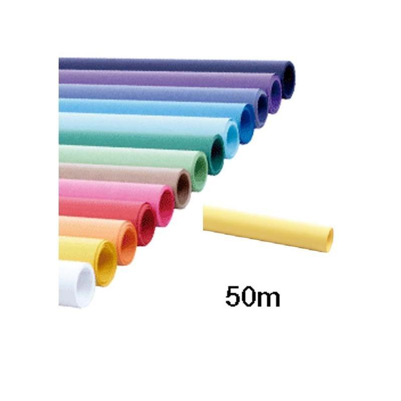 PAPEL CONTINUO FABRISA AMARILLO ROLLO 1X50 METROS (15766) - PAP.EMBALAJE 100CM*50M. AM