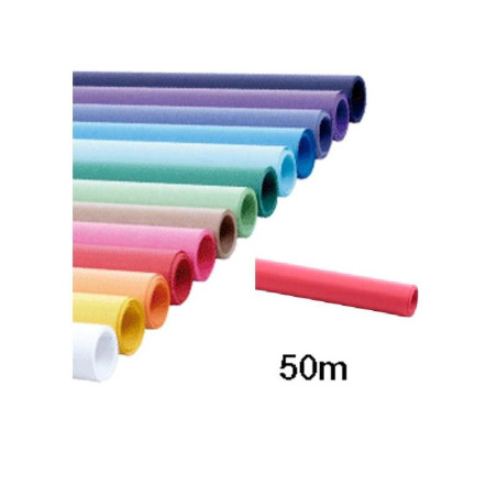 PAPEL CONTINUO FABRISA ROJO ROLLO 1X50 METROS (15765) - PAP.EMBALAJE 100CM*50M. RJ