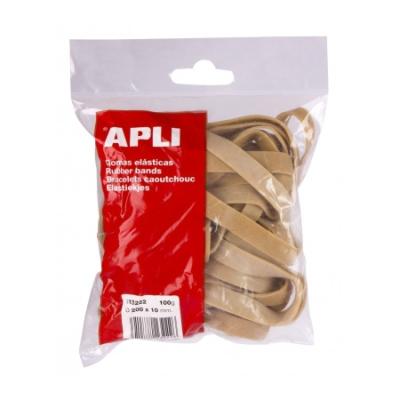 BANDAS ELASTICAS APLI 200 X 10 MM BOLSA 100 GRAMOS...