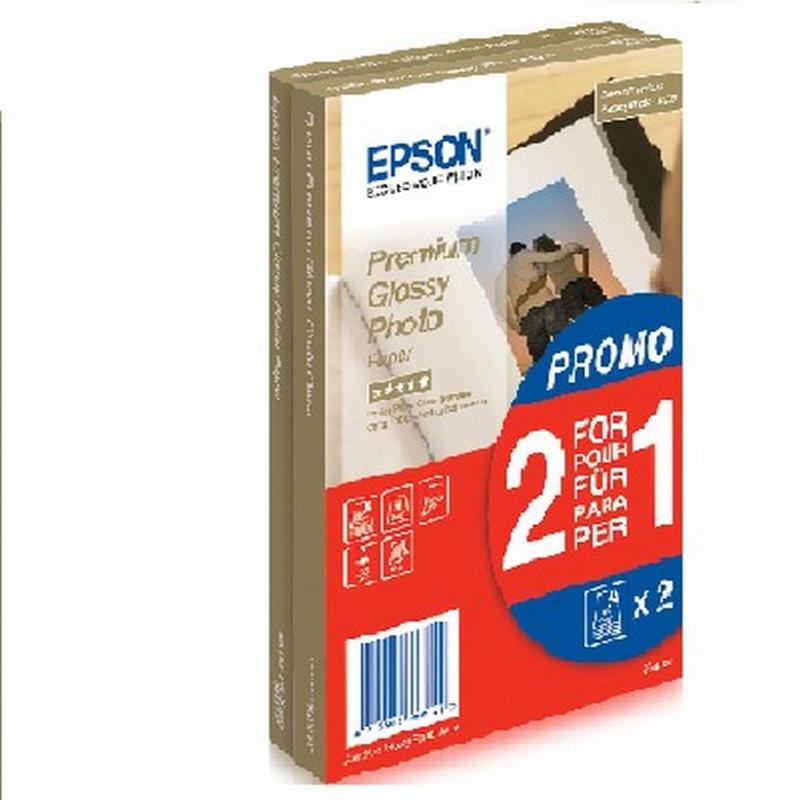 PAPEL EPSON 10X15 40 HJS.255 GRS/M2 PREMIUM GLOSSY 10X15 CMS. (PROMOCION 2X1) (C13S042167) - PAP.EPSON 42167 10*15 255