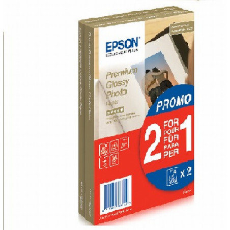 PAPEL EPSON 10X15 40 HJS.255 GRS/M2 PREMIUM GLOSSY 10X15 CMS. (PROMOCION 2X1) (C13S042167) - PAP.EPSON 42167 10*15 255
