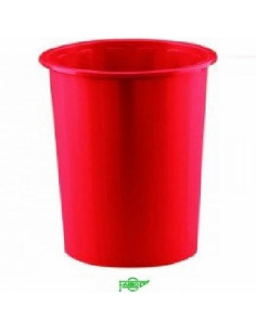 PAPELERA PLASTICO FAIBO 14 LITROS ROJO 310X280 MM (305-03) - PAPEL.COMPACTA FAIBO ROJO