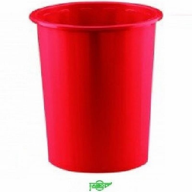 PAPELERA PLASTICO FAIBO 14 LITROS ROJO 310X280 MM (305-03) - PAPEL.COMPACTA FAIBO ROJO