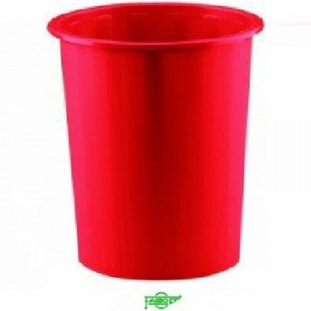 PAPELERA PLASTICO FAIBO 14 LITROS ROJO 310X280 MM (305-03) - PAPEL.COMPACTA FAIBO ROJO