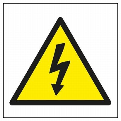 ETIQUETA SEÑALIZACIÓN APLI RIESGO ELECTRICO 114x114MM....