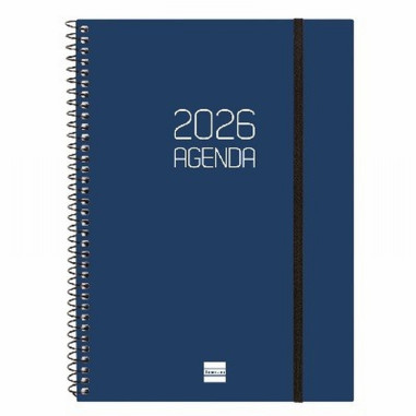 AGENDA ANUAL FINOCAM 2027 ESPIRAL OPAQUE E40 SEMANA VISTA VERTICAL DIN A4 210x297 MM (742851027) (742856027)
