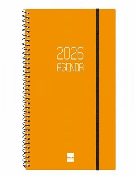AGENDA ANUAL FINOCAM 2026 ESPIRAL OPAQUE E10 SEMANA VISTA HORIZONTAL 155x212 MM (742761026) (742762026) (742764026) (742766026)