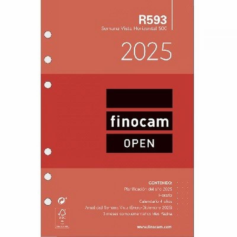 RECAMBIO ANUAL 2025 FINOCAM OPEN 500 SEMANA VISTA HORIZONTAL R593 (711580025) - RECAMB.AG.OPEN 500/INT.ACT.S/V/H R593