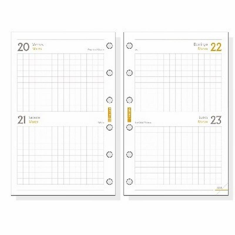 RECAMBIO ANUAL 2026 FINOCAM MINI 2 DIAS/PAGINA...