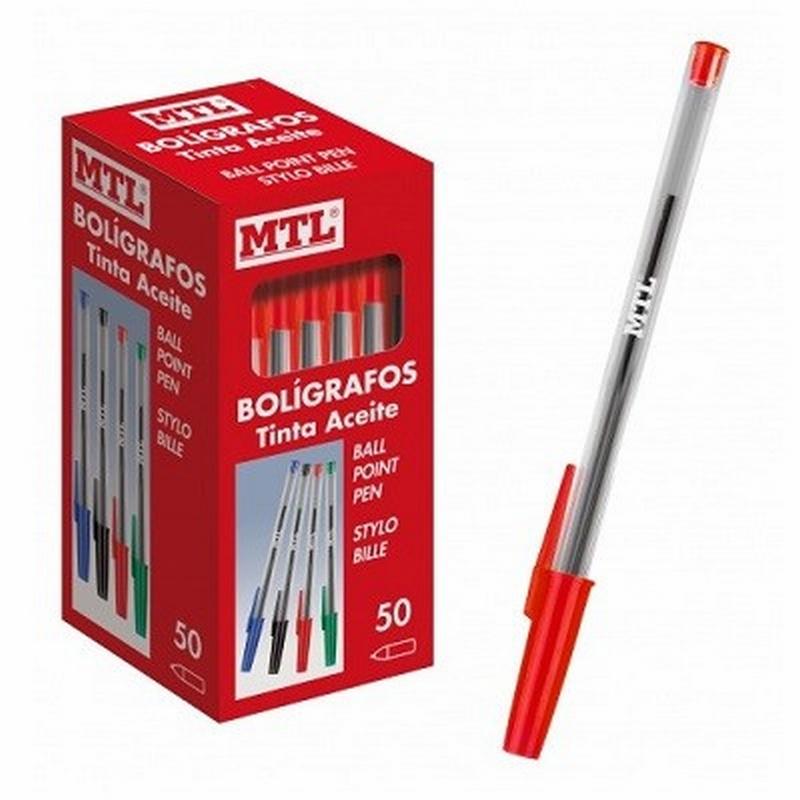BOLIGRAFO DOHE CON CAPUCHON TINTA ACEITE ROJO (79589) - BOLI.ECONOMICO RJ