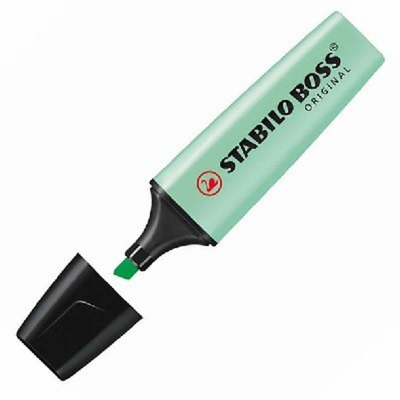 MARCADOR FLUORESCENTE STABILO BOSS MENTA PASTEL (70/116) DE STABILO - MARC.STABILO BOSS MENTA PASTEL 116