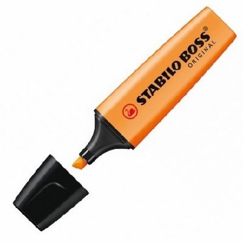 MARCADOR FLUORESCENTE STABILO BOSS NARANJA (70/54) DE STABILO - MARC.STABILO BOSS NA 54