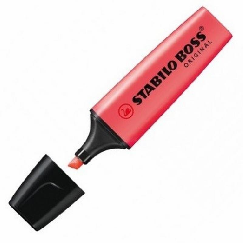 MARCADOR FLUORESCENTE STABILO BOSS ROJO (70/40) DE STABILO - MARC.STABILO BOSS RJ 40