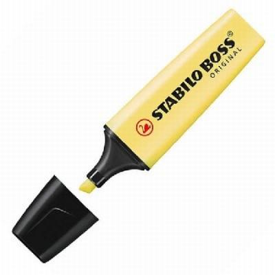 MARCADOR FLUORESCENTE STABILO BOSS AMARILLO PASTEL...