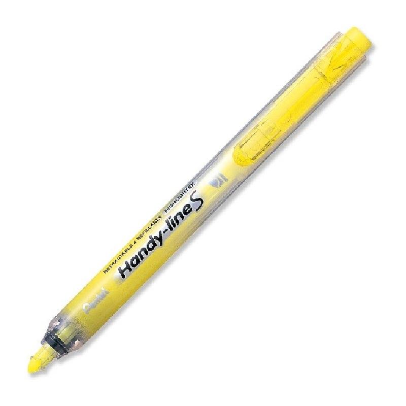 MARCADOR FLUORESCENTE PENTEL SXS15 RETRATIL AMARILLO (SXS15-GO) - MARC.PENTEL SXS15 AM