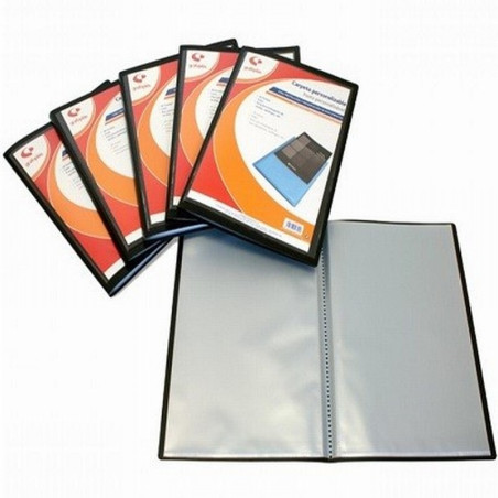 CARPETA GRAFOPLAS 10 FUNDAS PP ESTANDAR PORTADA PERSONALIZABLE NEGRA (01435510) - CARP.10F PORTADA PERSON.FO NG