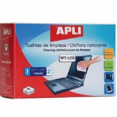 TOALLITA LIMPIEZA APLI HUMEDO/SECO CAJA DE 20 SOBRES...