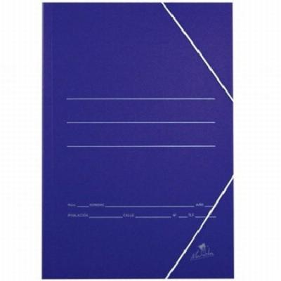 CARPETA MARIOLA GOMAS FOLIO 3 SOLAPAS CLASICA CARTON AZUL...