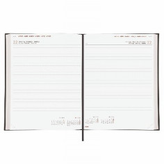 AGENDA ANUAL FINOCAM 2027 ENCUADERNADA MILANO Y12 275X215MM 2 PAG.POR DIA ACOLCHADA NEGRA (625267027). LIBRO RESERVAS. 2