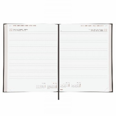 AGENDA ANUAL FINOCAM 2027 ENCUADERNADA MILANO Y12 275X215MM 2 PAG.POR DIA ACOLCHADA NEGRA (625267027). LIBRO RESERVAS.