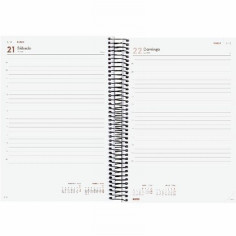 AGENDA ANUAL FINOCAM 2027 ESPIRAL OPAQUE E11 DIA PAGINA 175x242 MM. (742871027) (742876027) - AGEND.ESPIRAL DPG 170*240 E11