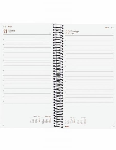 AGENDA ANUAL FINOCAM 2026 ESPIRAL OPAQUE E11 DIA PAGINA 175x242 MM. (742871025) (742876026) (742877426)