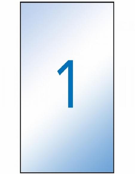 ETIQUETA ADHESIVA APLI LASER FOTOCOPIADORA POLIESTER 210X297 MM. TRANSLUCIDA 100 HOJAS DIN A4 100 ETIQUETAS (11919)