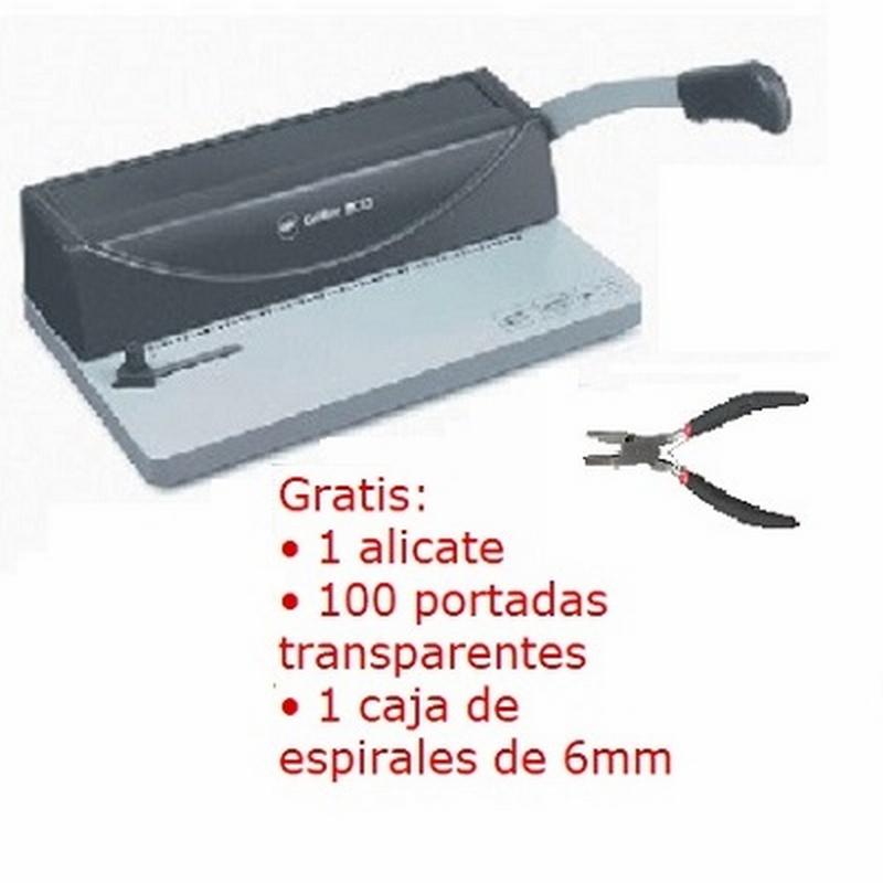 ENCUADERNADORA PARA ESPIRAL METALICO GBC MC 10 PERFORA 10 HOJAS TAMAÑO DIN A4 ENCUADERNA HASTA 450 HOJAS (4400556)