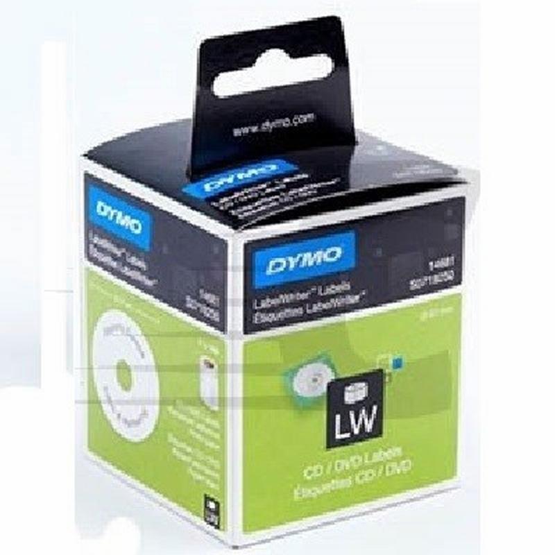 ETIQ.DYMO LABEL.CD/DVD 57MM 14681