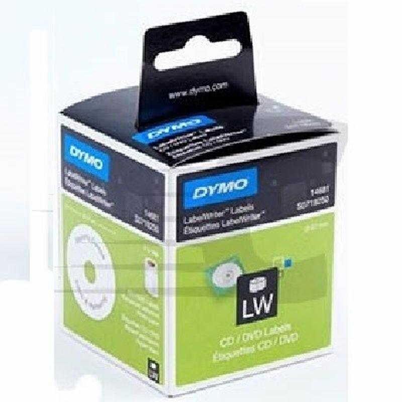 ETIQUETA ADHESIVA DYMO 14681 -TAMAÑO Ø 57 MM  LABELWRITER 160 ETIQUETAS POR ROLLO CAJA DE 1 ROLLO (S0719250)